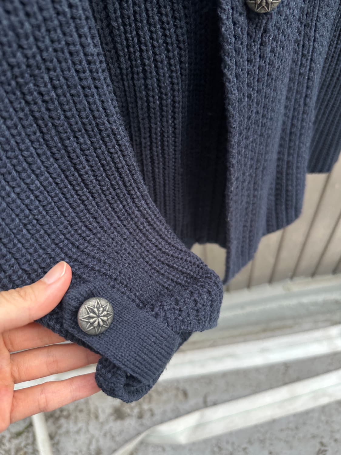 Silver double breasted button cardigan 상품이미지6