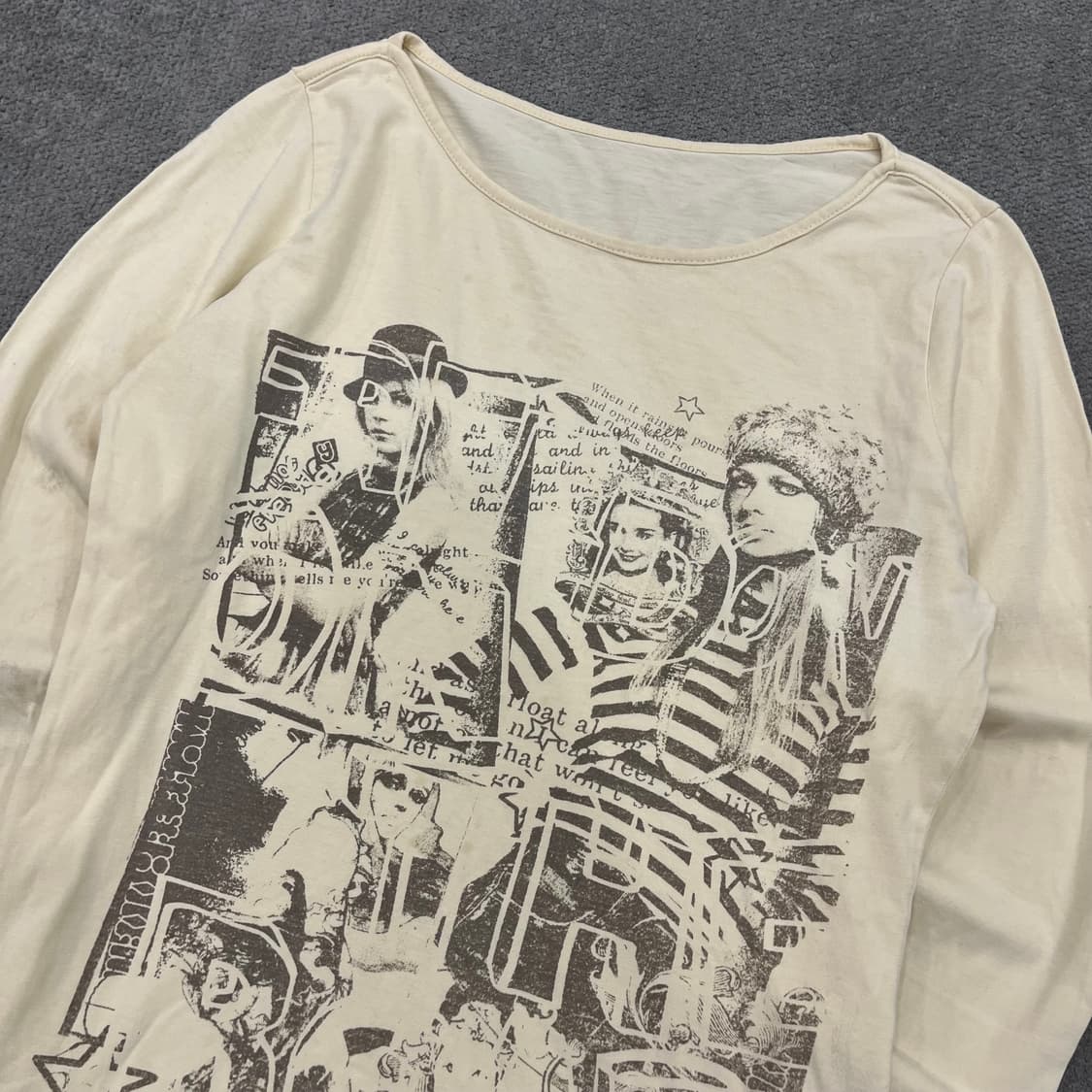 빈티지 Y2k 프린팅 롱슬리브 상품이미지2