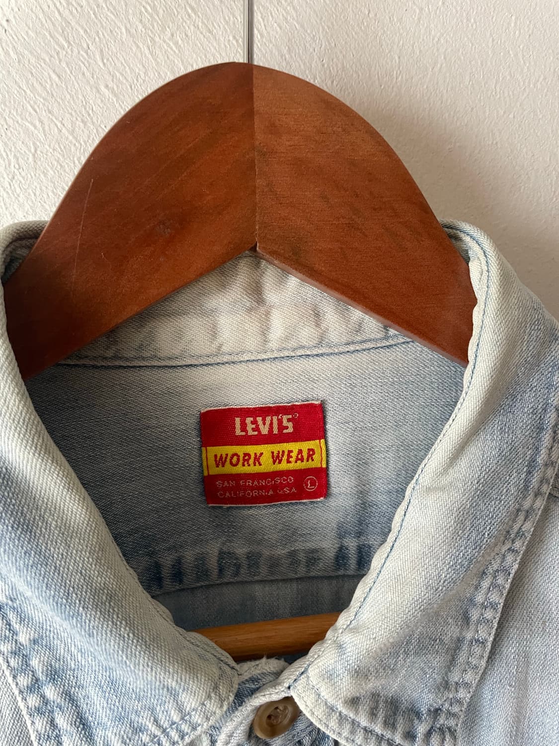 90's USA Vintage Levi's Denim shirt 상품이미지3