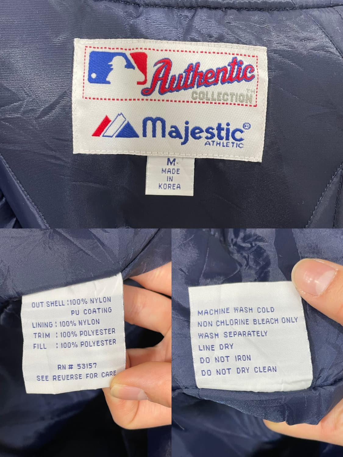 90-00s Majestic 마제스틱 뉴욕 양키스 스타디움 바시티자켓 상품이미지3