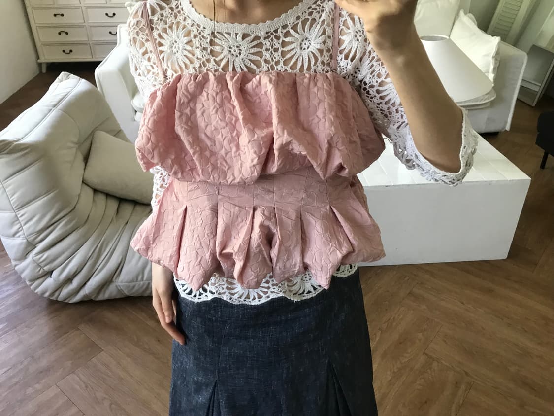 vintage pink balloon sleeveless 상품이미지5