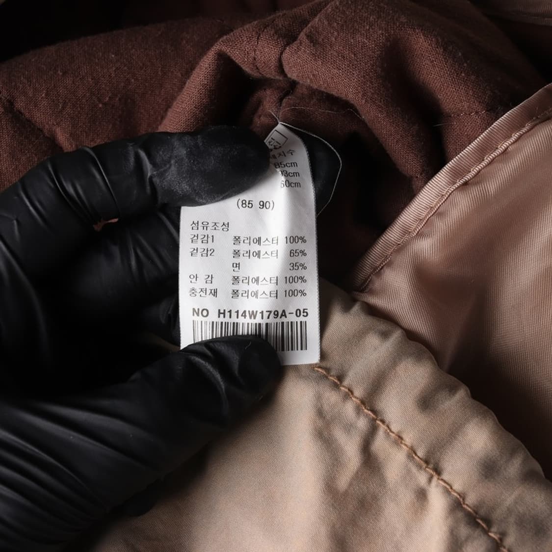 HUM 빈티지 무드 덤블 안감 버클 디테일 후드 야상 상품이미지8