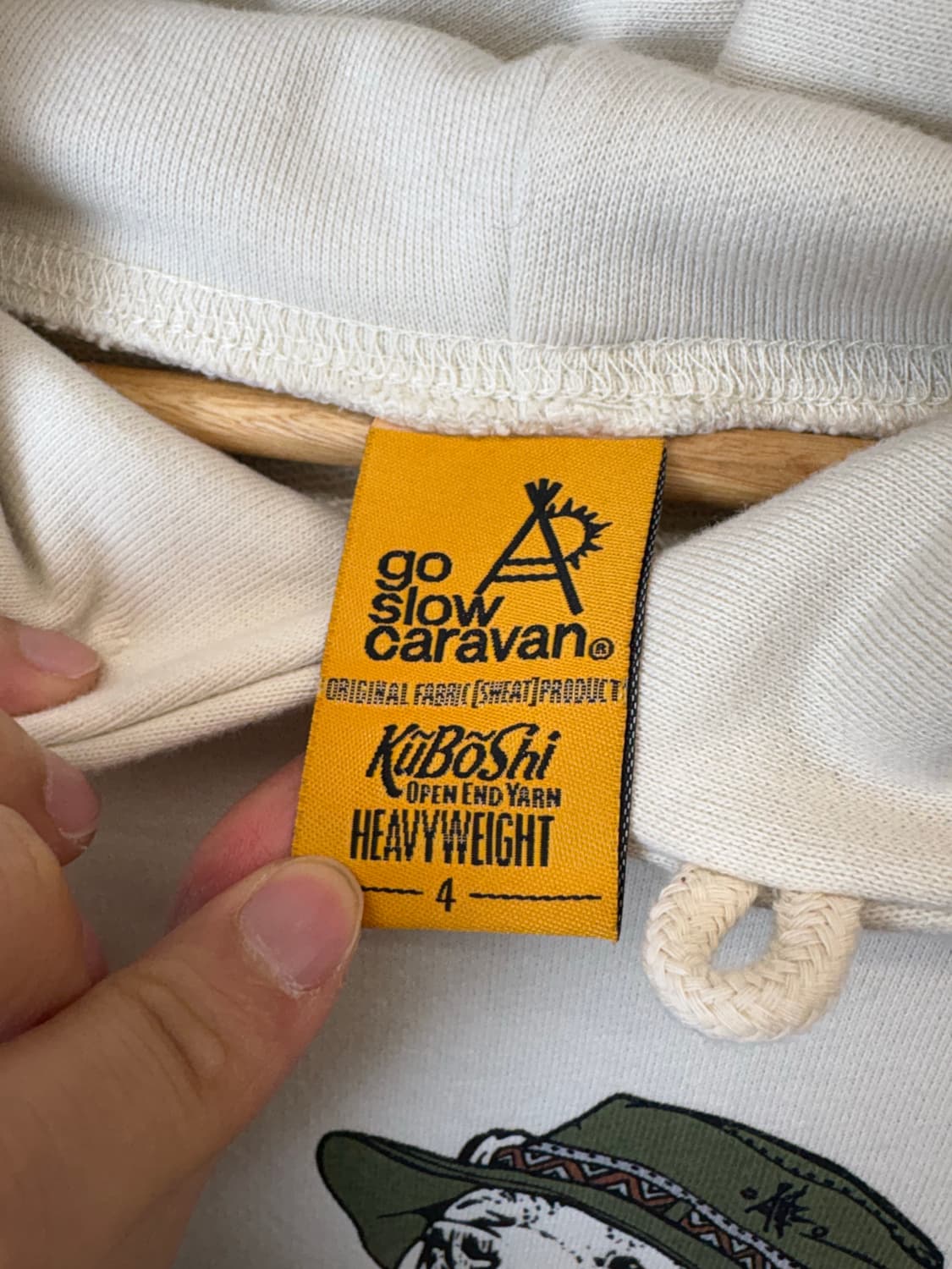 고슬로우카라반 파커 캠퍼 베어 후드티 상품이미지9