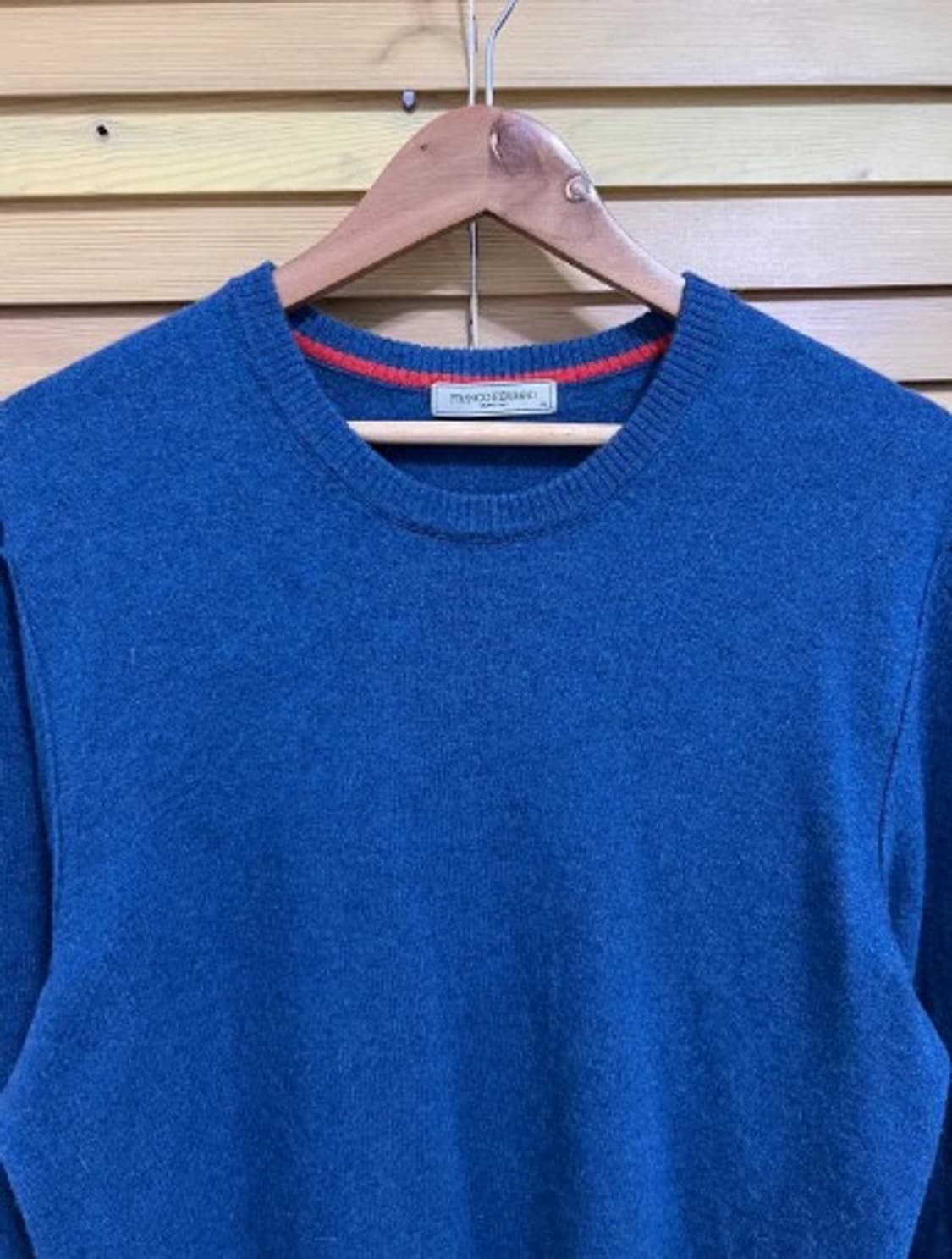 프랑코페라로 남성 블루라운드울니트 상품이미지1