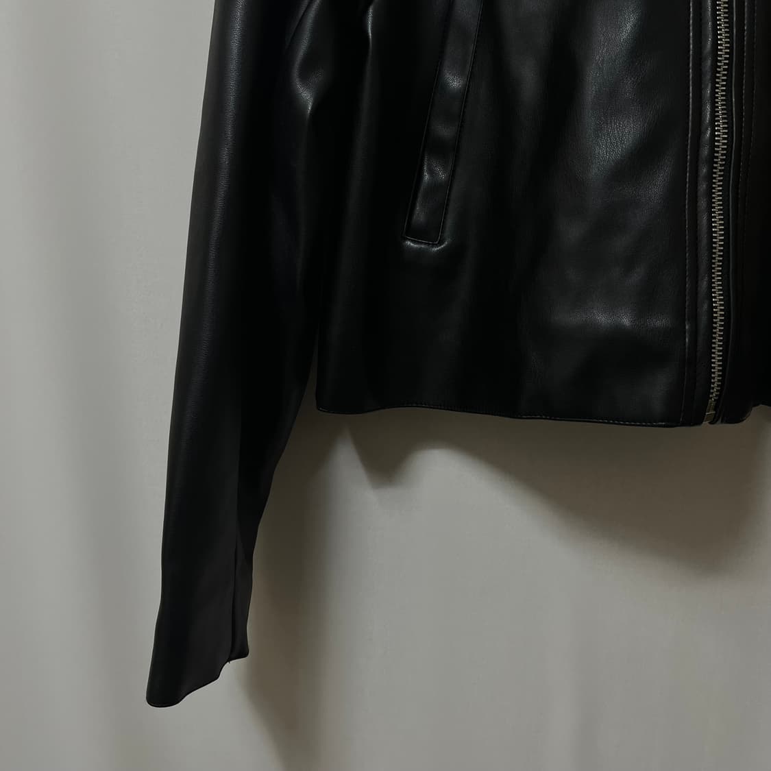 라퍼지스토어 크롭 레더 가죽 자켓 M/95 상품이미지5