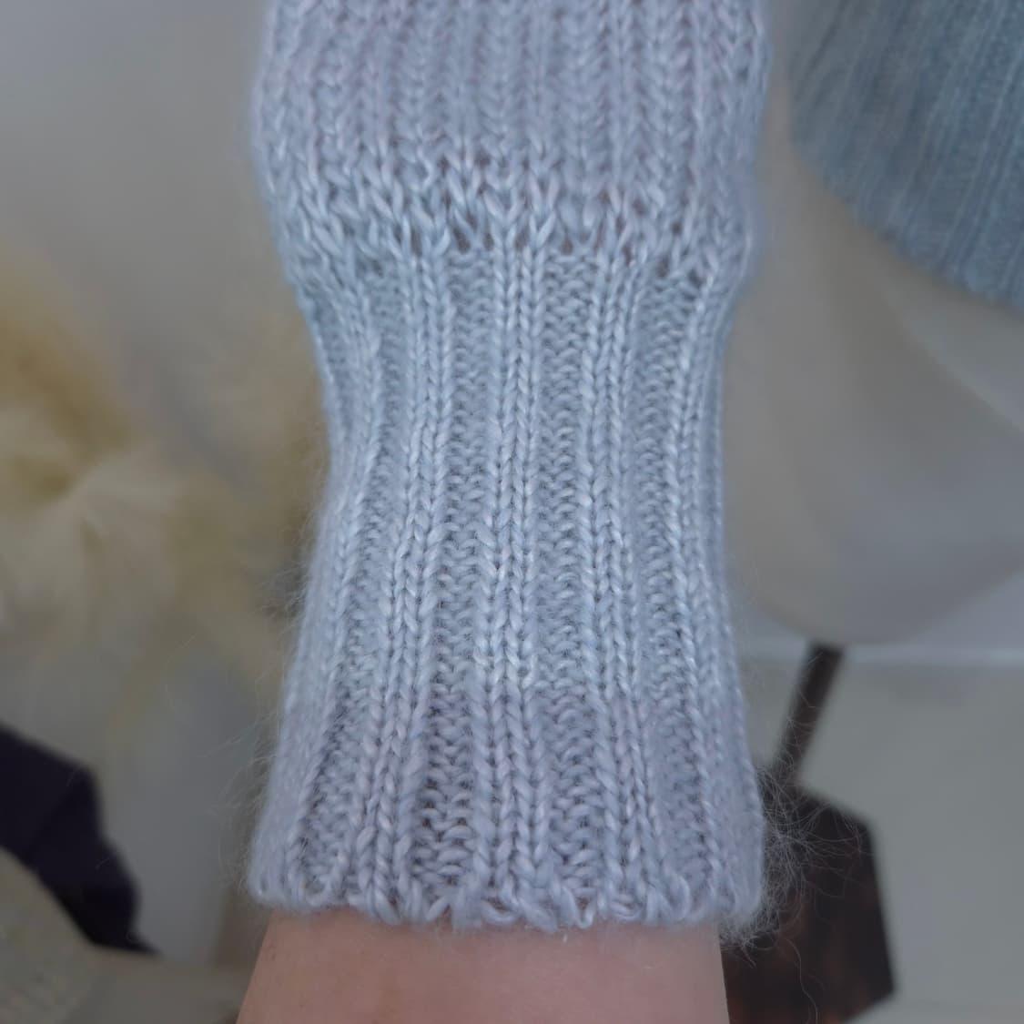 일본제 실크울  꽈배기 니트 스웨터 상품이미지6