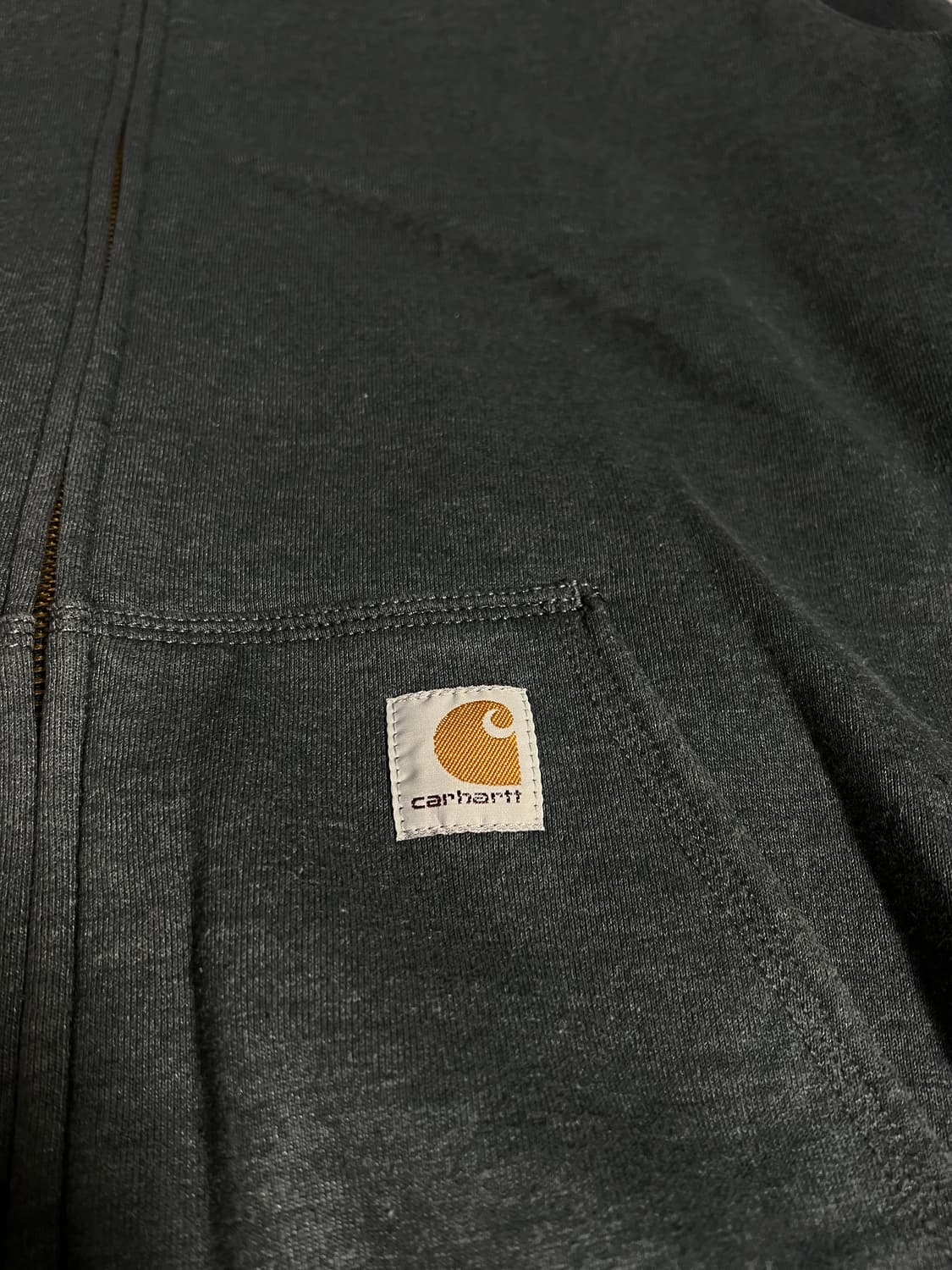 칼하트 후드집업 M 차콜 상품이미지3