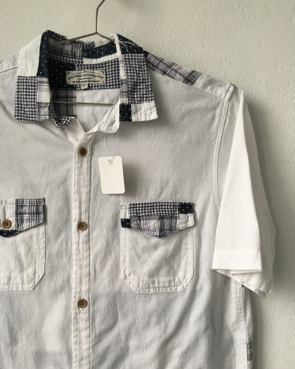 Back patch work point shirt 상품이미지3