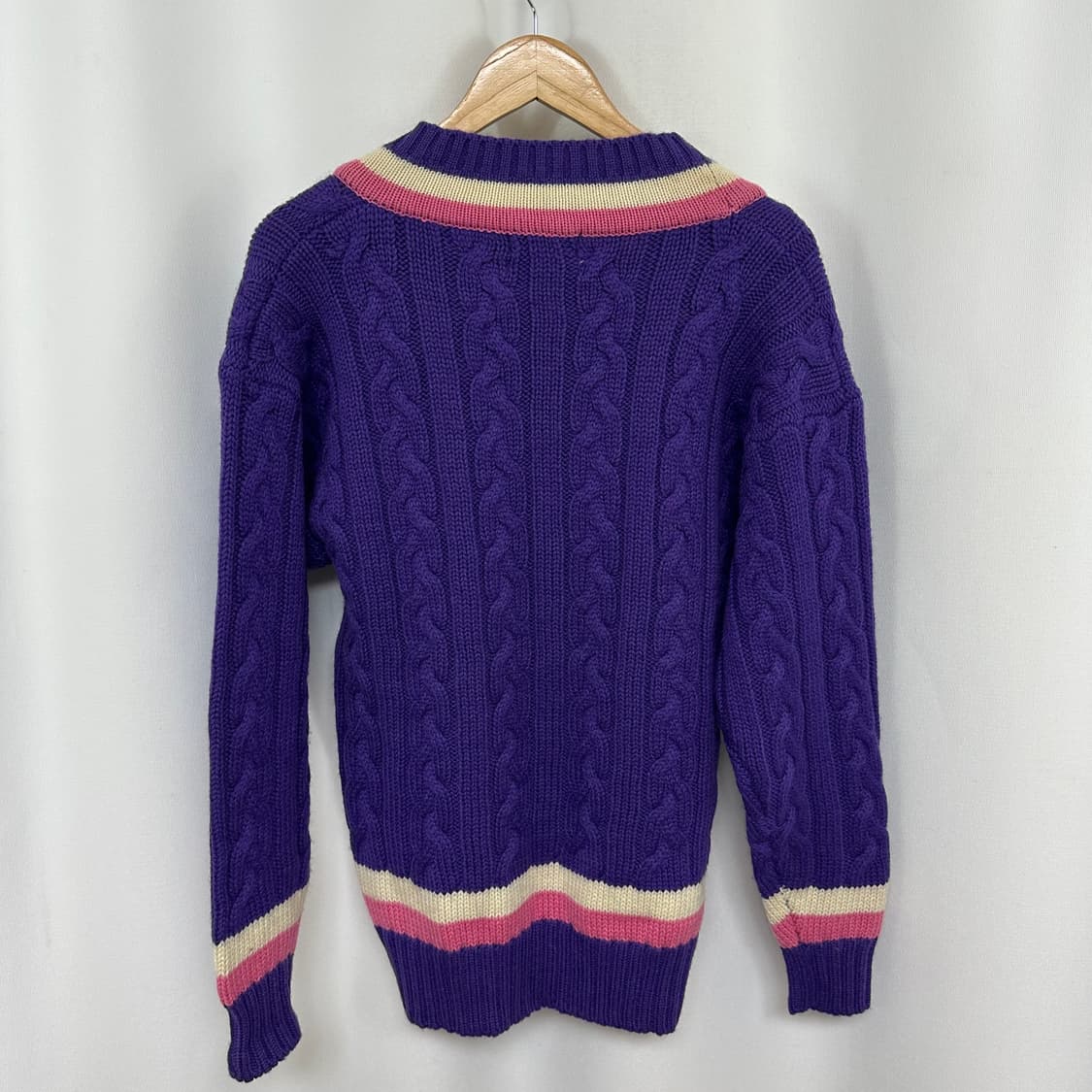   PLAZA 여자 울100% 오버핏 브이넥 니트 M 상품이미지5