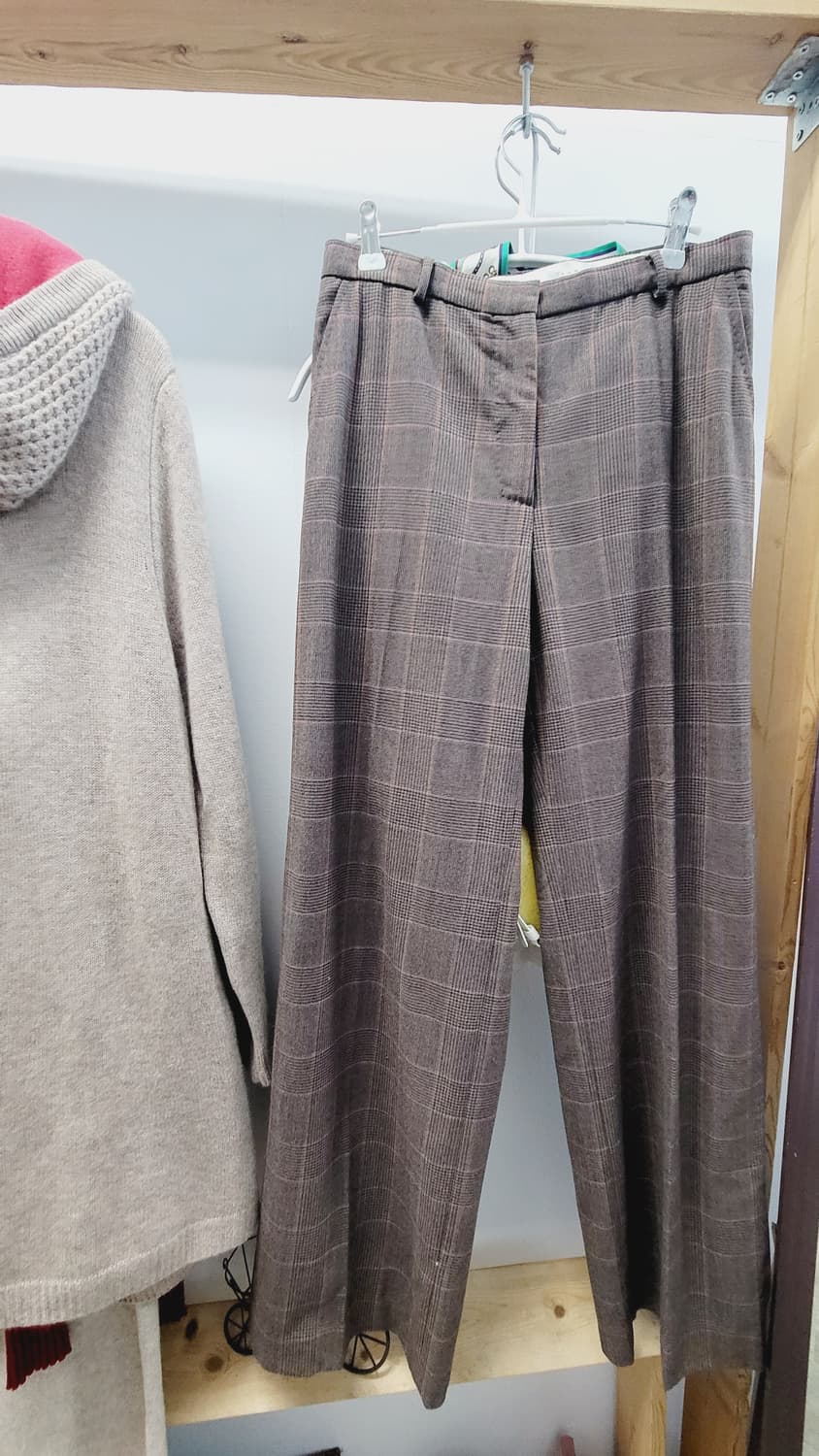 celeb 캐시미어 후드 롱 아우터. 막스마라 체크울팬츠 상품이미지7