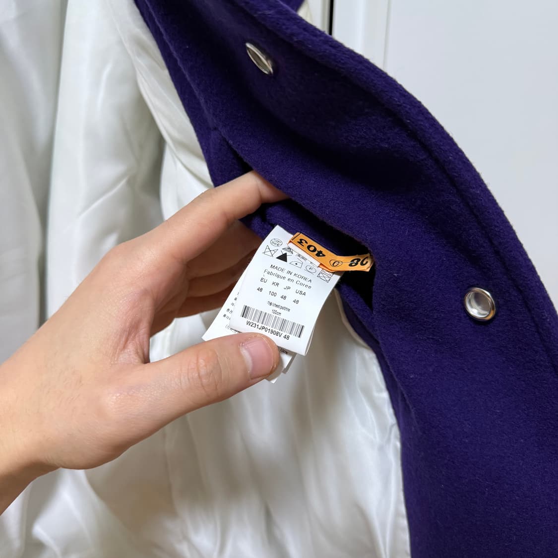 우영미 깃털 백로고 바시티 자켓
48 상품이미지6