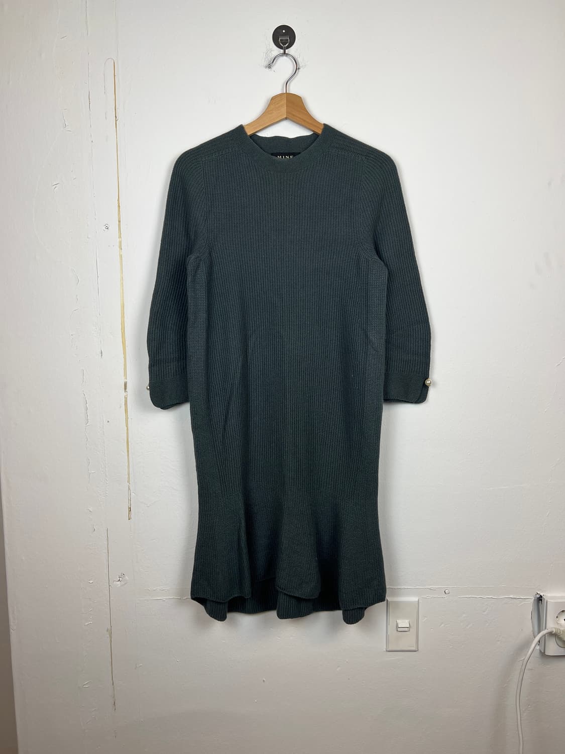 MINE 그린 니트 미디 원피스 SIZE 90 상품이미지1