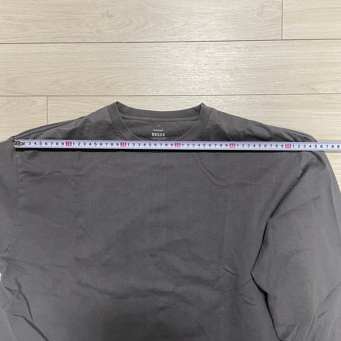 그라프페이퍼 긴팔 (그레이/F) 상품이미지5