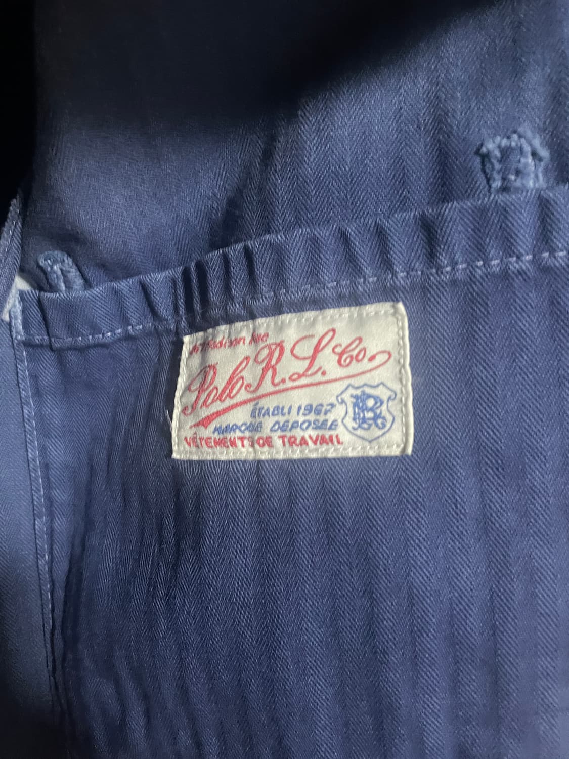 폴로 디스트레스드 프렌치워크자켓 L 상품이미지3