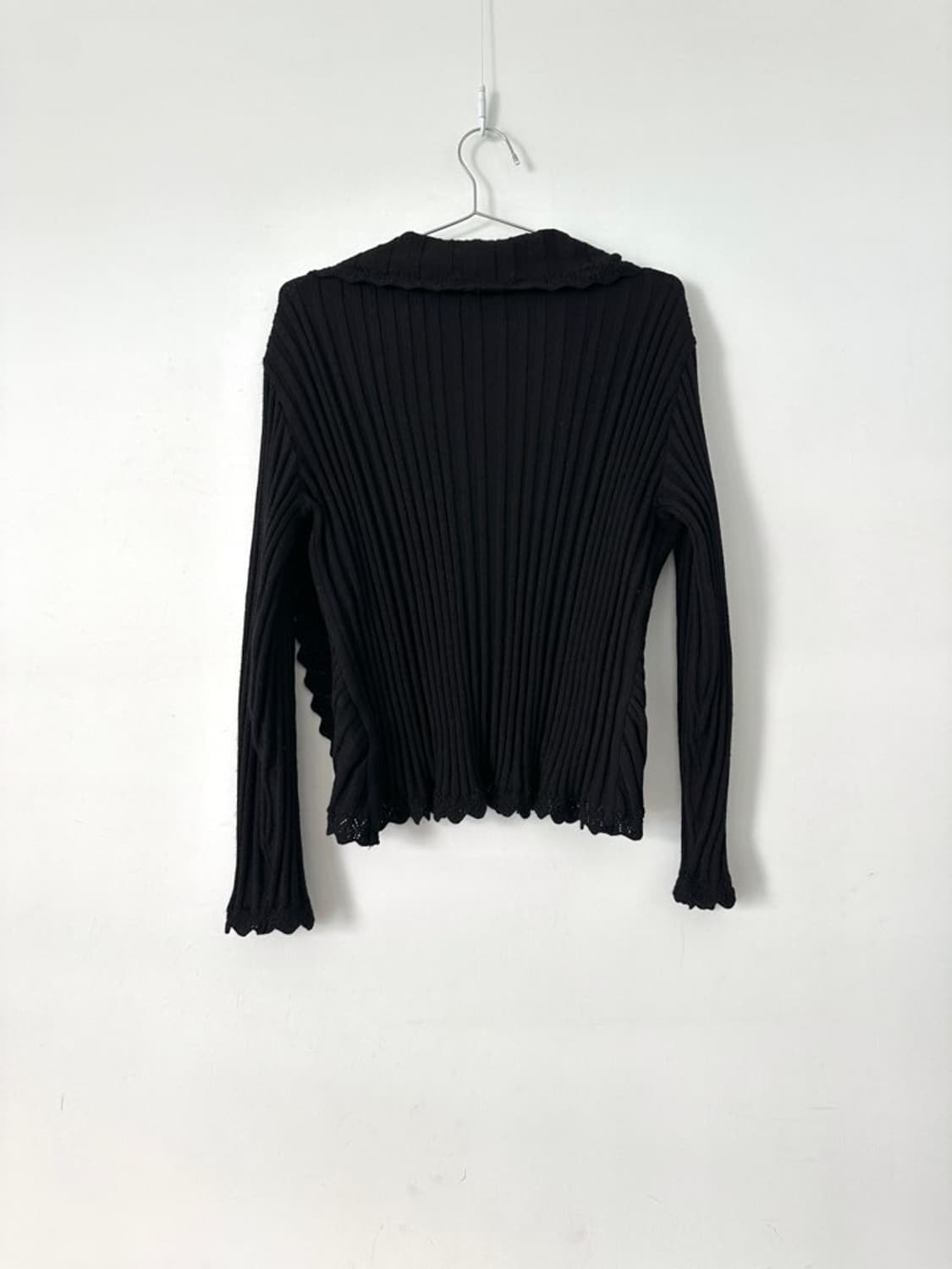 Embroidery open cardigan / black 상품이미지8