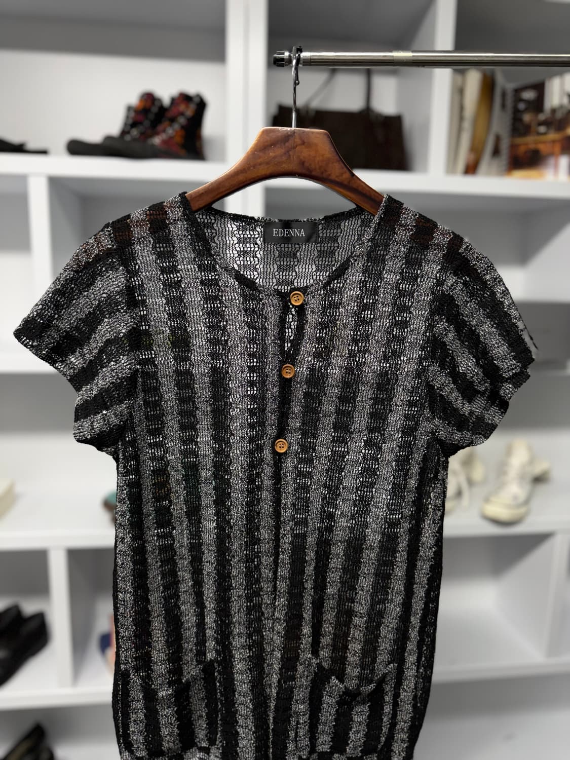 edenna 메쉬 가디건 상품이미지2