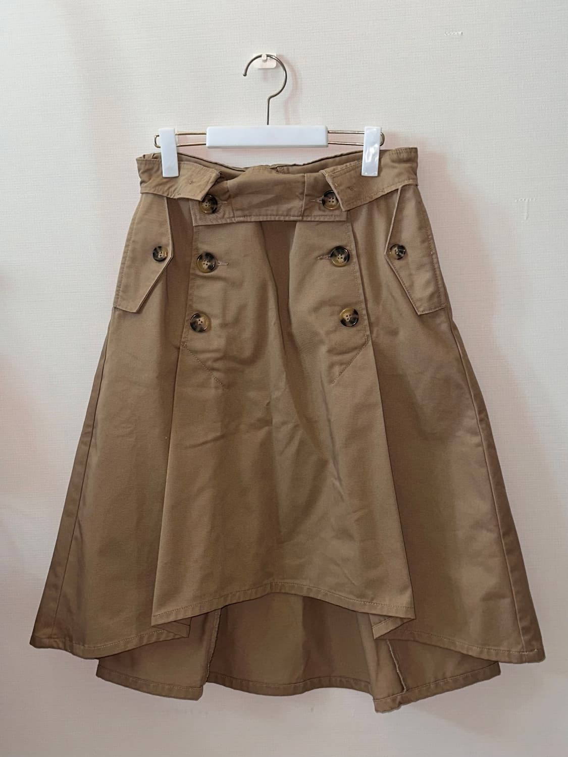 빈티지 버튼 언발란스 스커트 상품이미지1