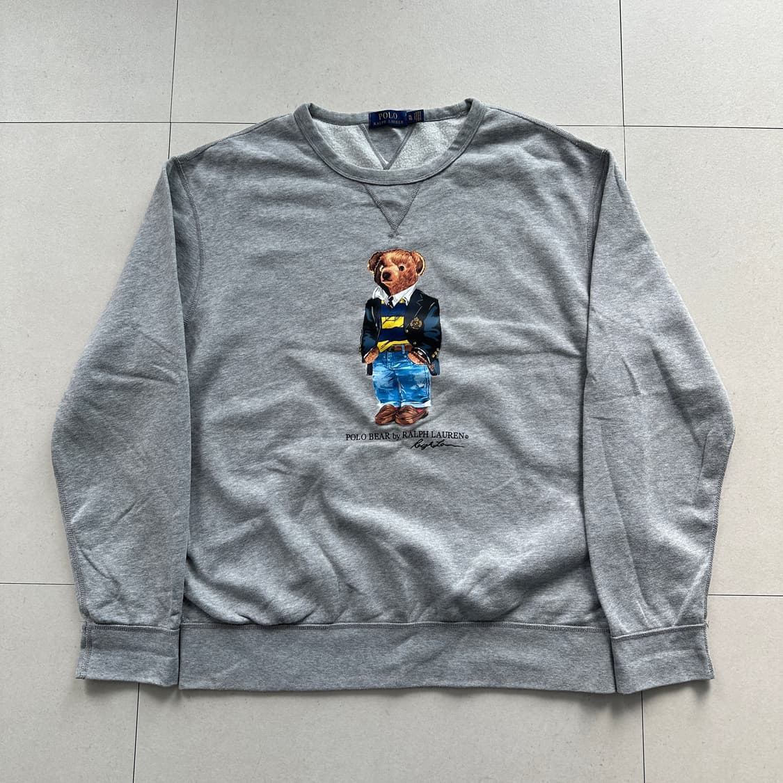 폴로 랄프로렌 폴로베어 맨투맨 XL (그레이) 상품이미지1