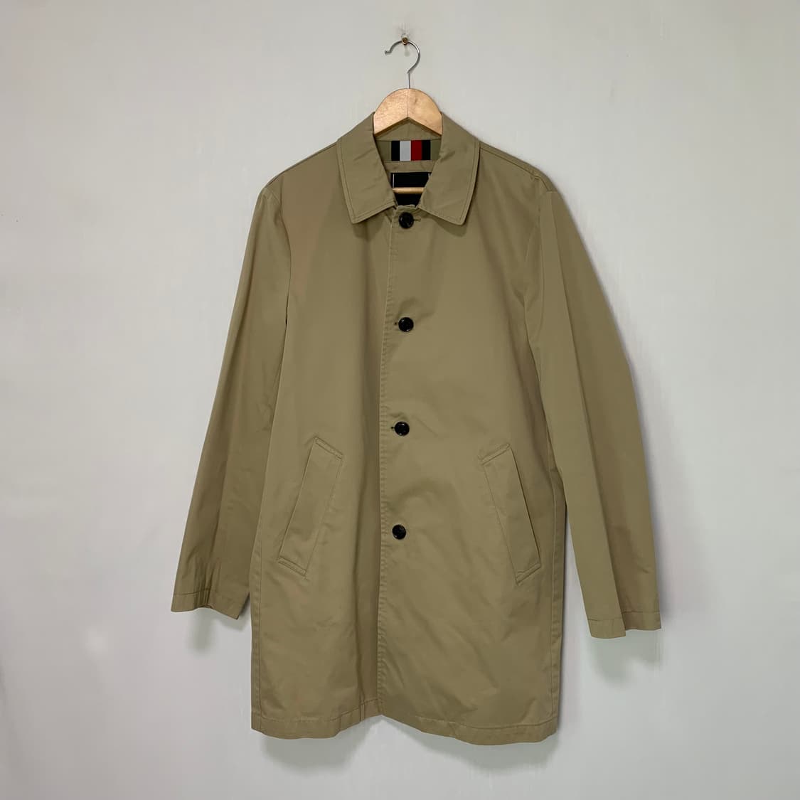 타미힐피거 빈티지 베이지 트렌치 싱글버튼 코트 자켓 여성 L 상품이미지1