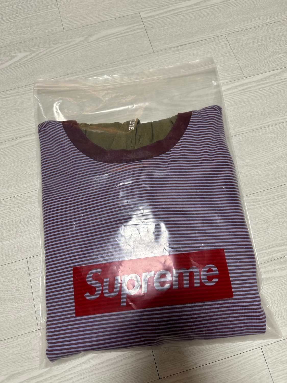 [M]슈프림 24ss 레이어드 후드 롱슬리브 탑 올리브 상품이미지2