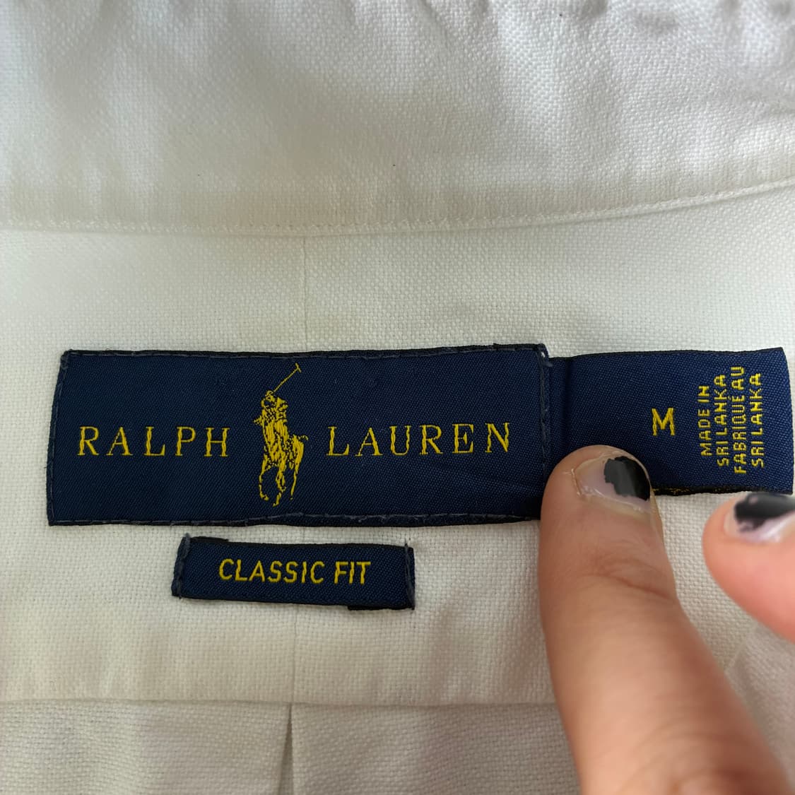 Polo  폴로 랄프로렌 자수 코튼 화이트 옥스퍼드 셔츠  상품이미지4