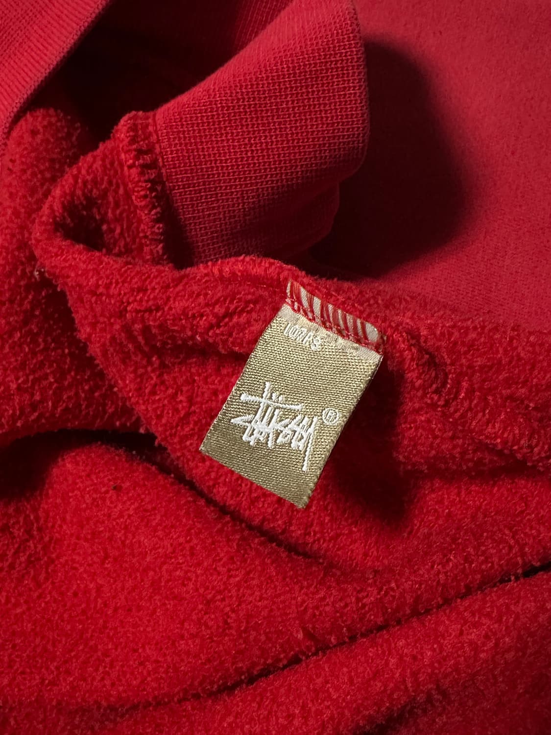 스투시 스탁 빅로고 레드 후드티 상품이미지8