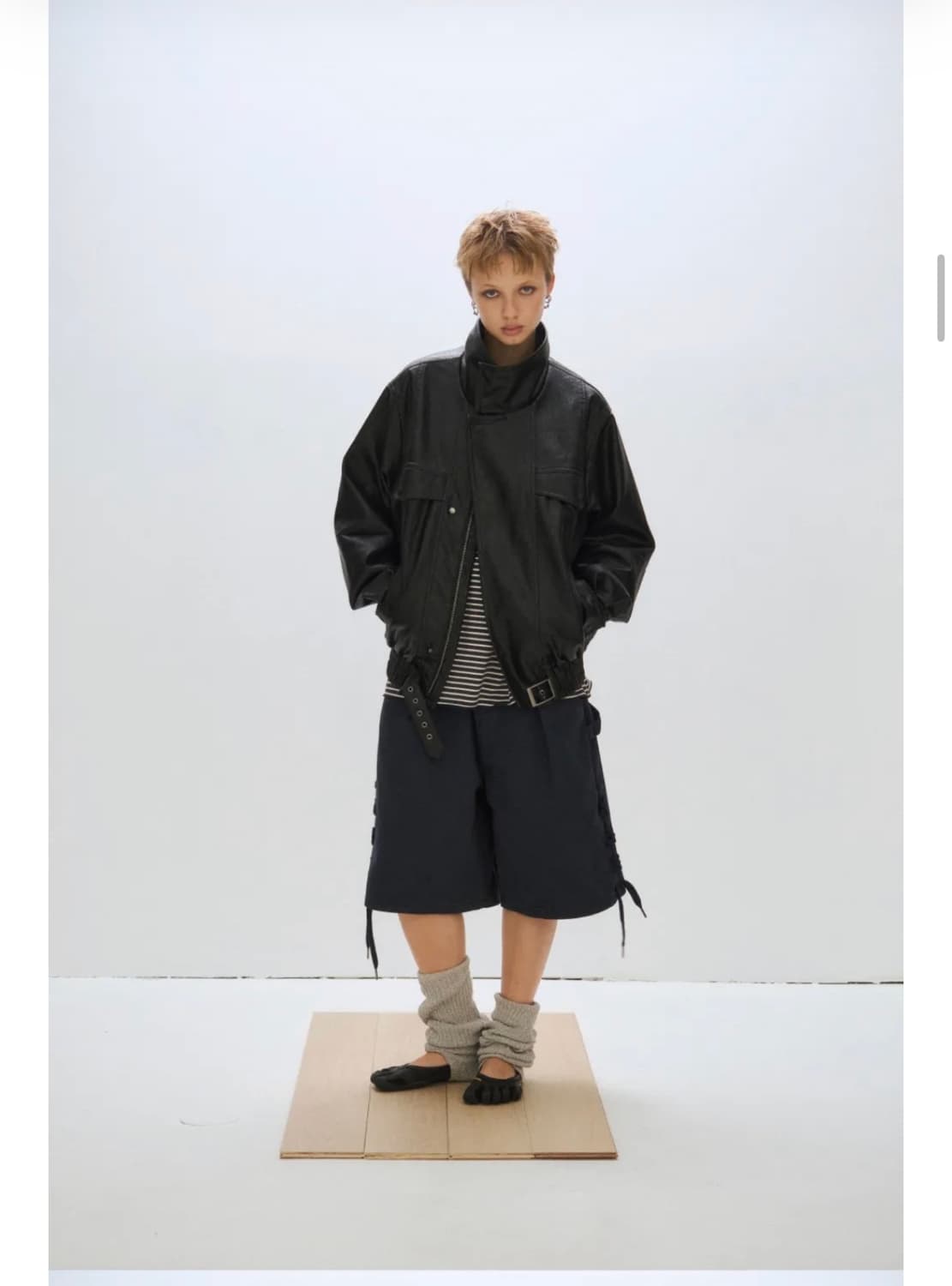 플리즈프로젝트 비건 레더 자켓 상품이미지2