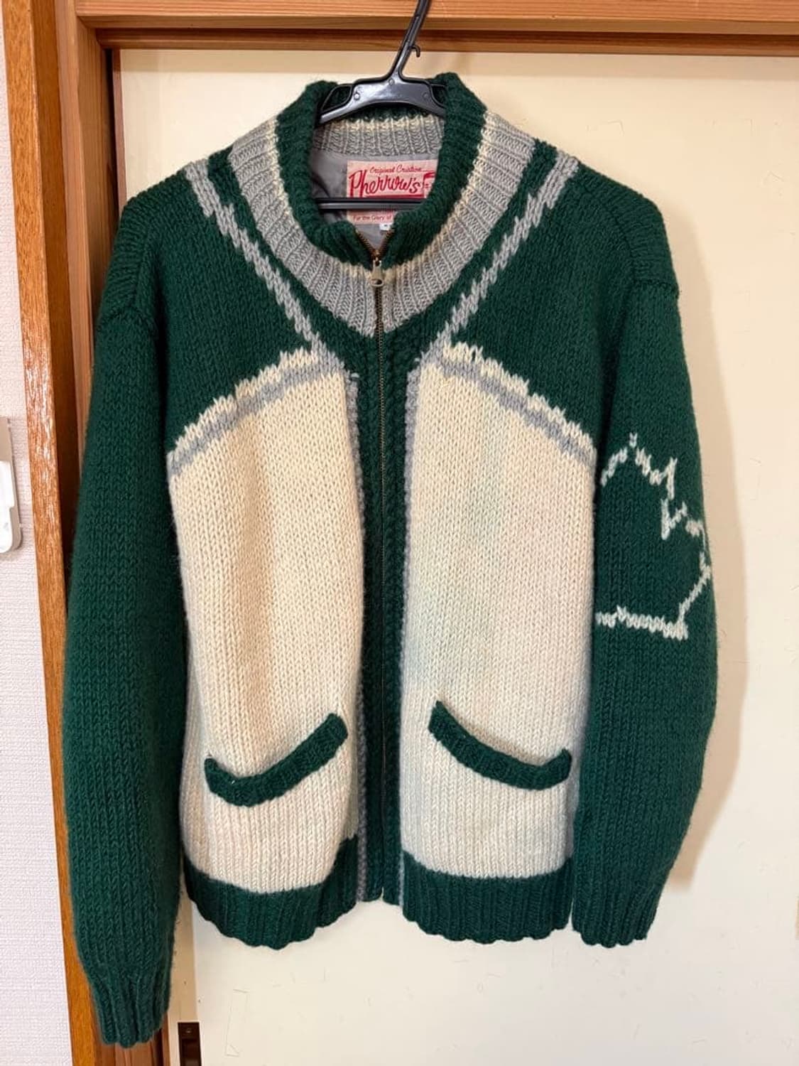 (m) 페로우즈 pherrows 코위찬 니트 자켓 상품이미지2