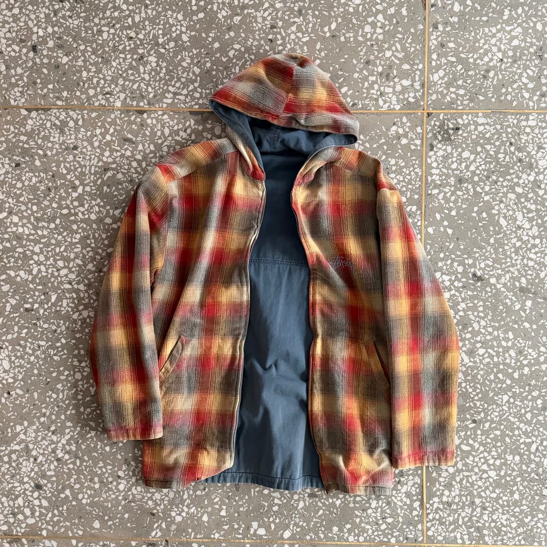 80s 스투시 리버서블 후드 집업 자켓 상품이미지2