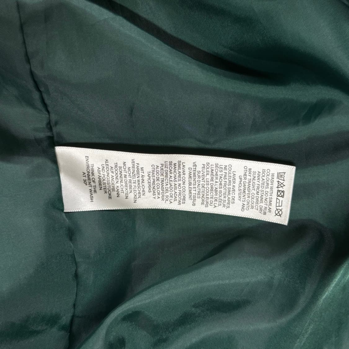 [F] ASOS 아소스 그린 샤틴 스타디움 자켓 상품이미지8