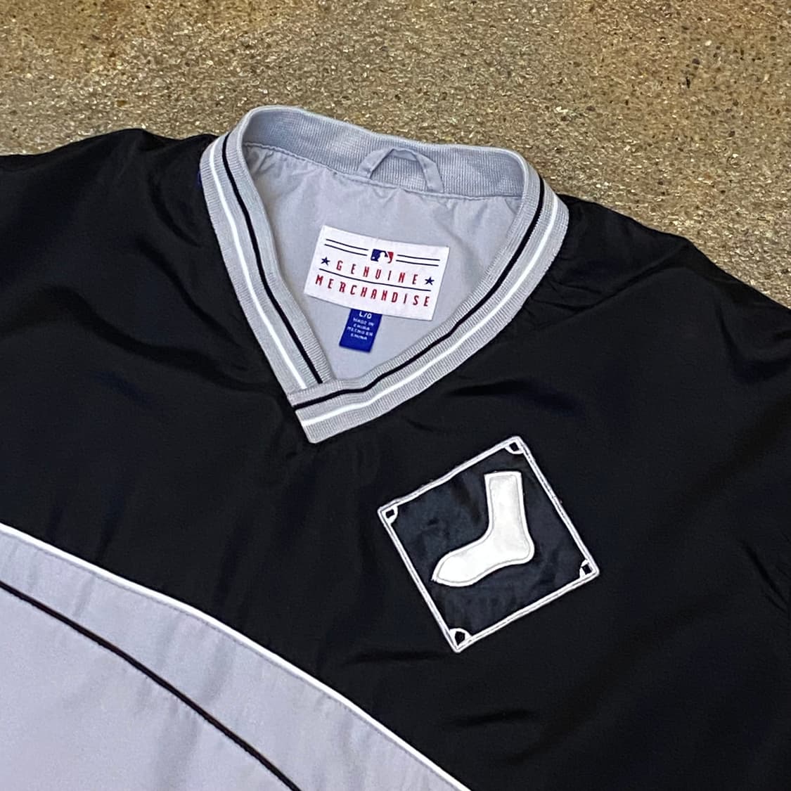 00s 미국 빈티지 제뉴언머천다이즈 MLB 화이트삭스 풀오버 바람막이 상품이미지4