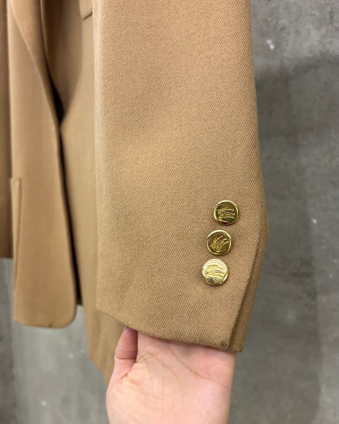 Burberry 버버리 베이지브라운 울 싱글 자켓 상품이미지7