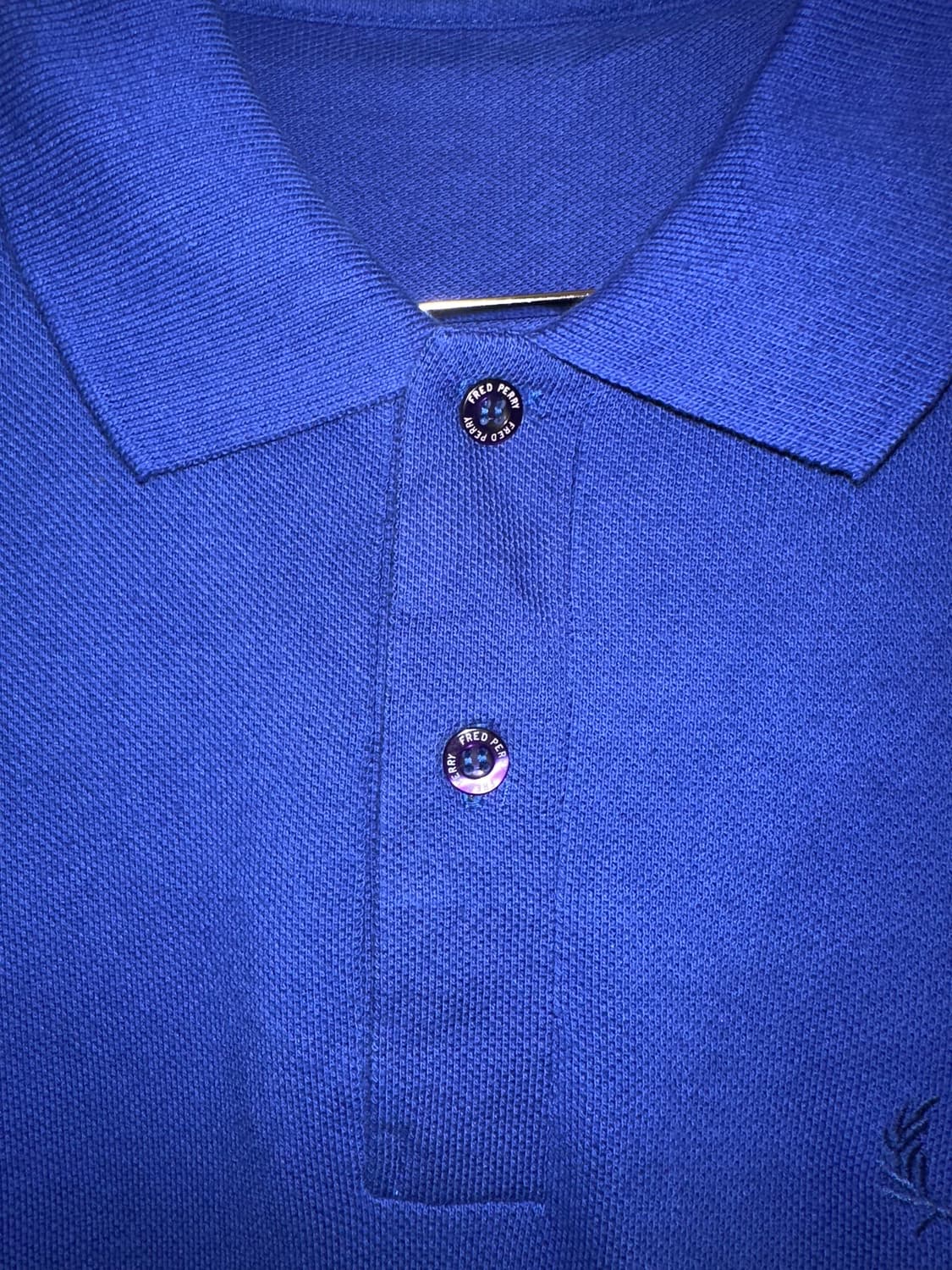 90’s Fred Perry England blue collar T 상품이미지4