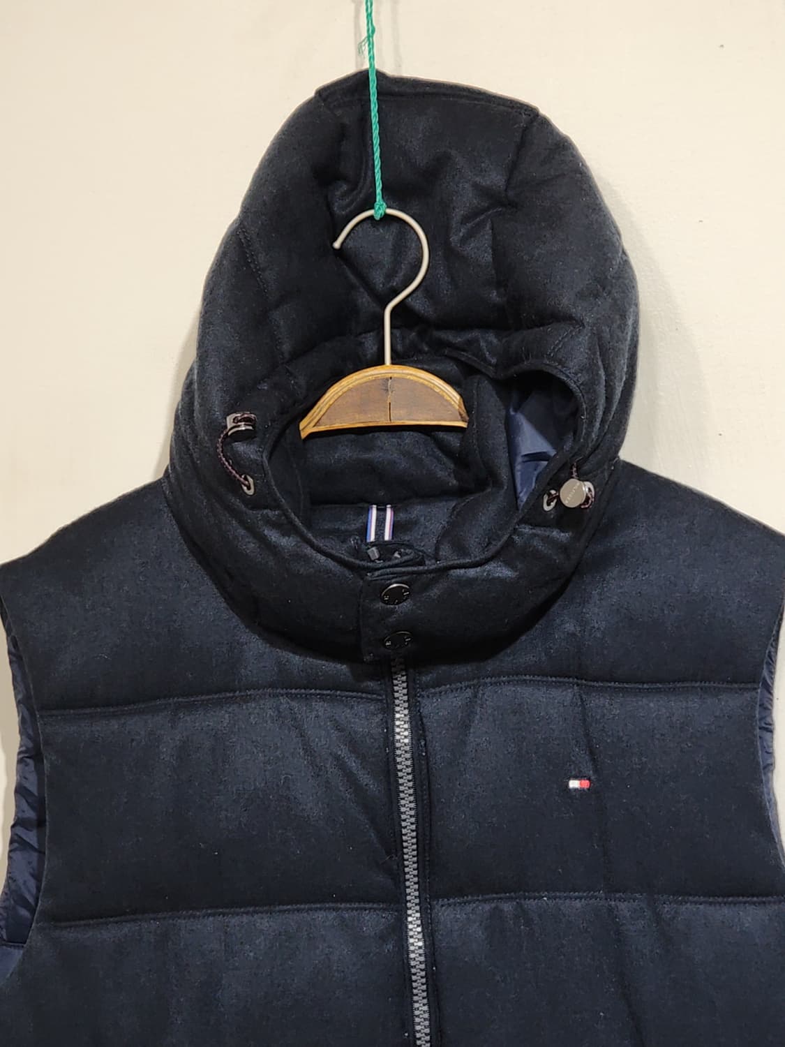 (L) 타미힐피거 패딩조끼 네이비 후드탈부착 토미 베스트  상품이미지2