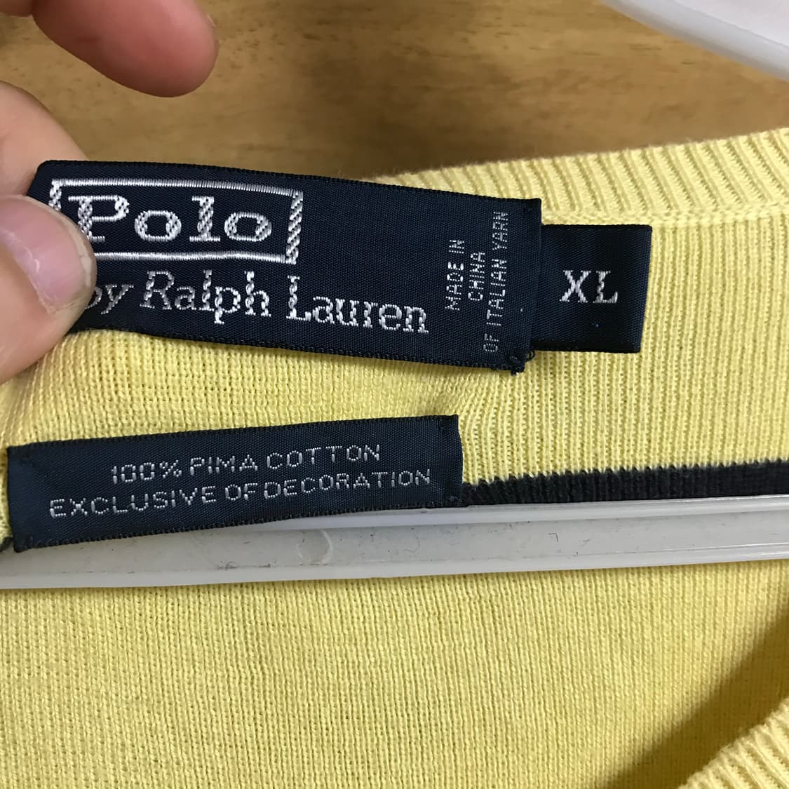 폴로 얇은 라운드 니트 상품이미지3