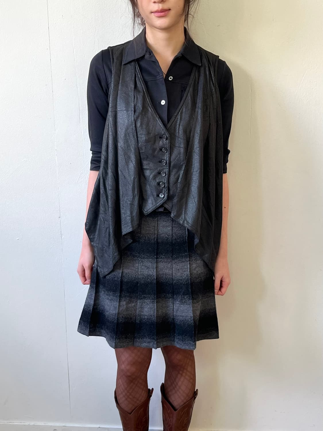 SCAPA 레더 더블 베스트 상품이미지4