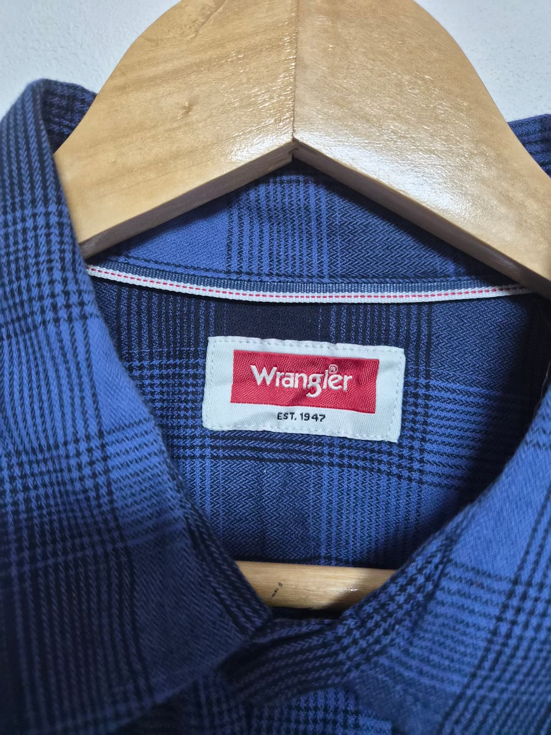 랭글러Wrangler 체크 플란넬 셔츠 L사이즈 - S298 상품이미지4