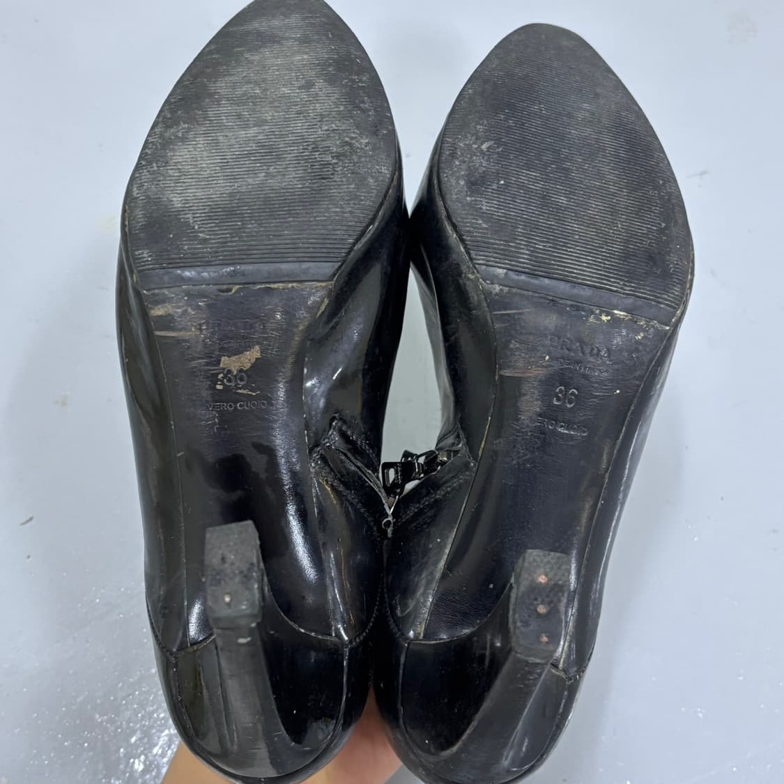 36 빈티지 에나멜 앵클 부츠 0316E 상품이미지6