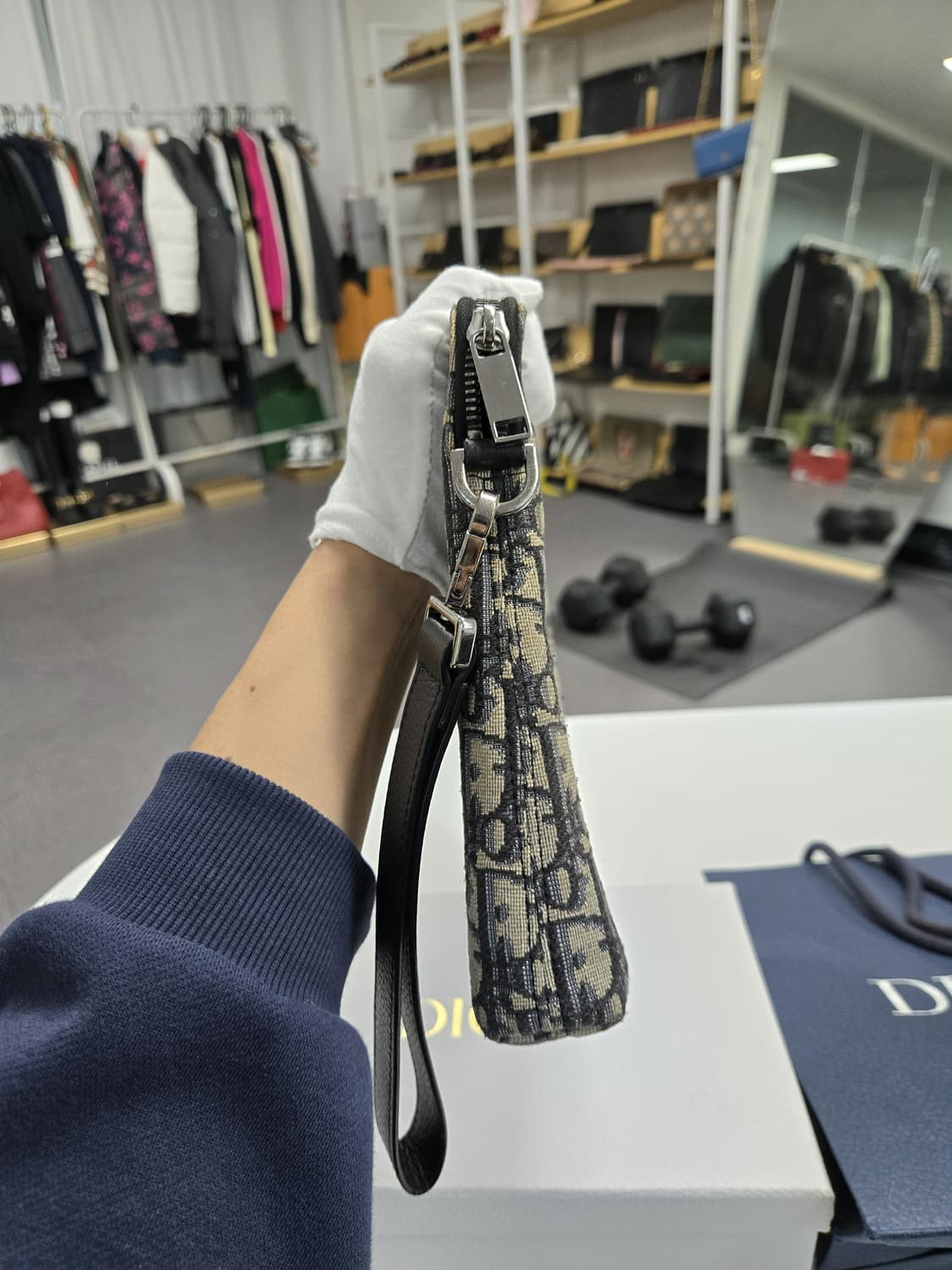 [A급컨디션]디올 오블리크 아이패드 클러치백 상품이미지4