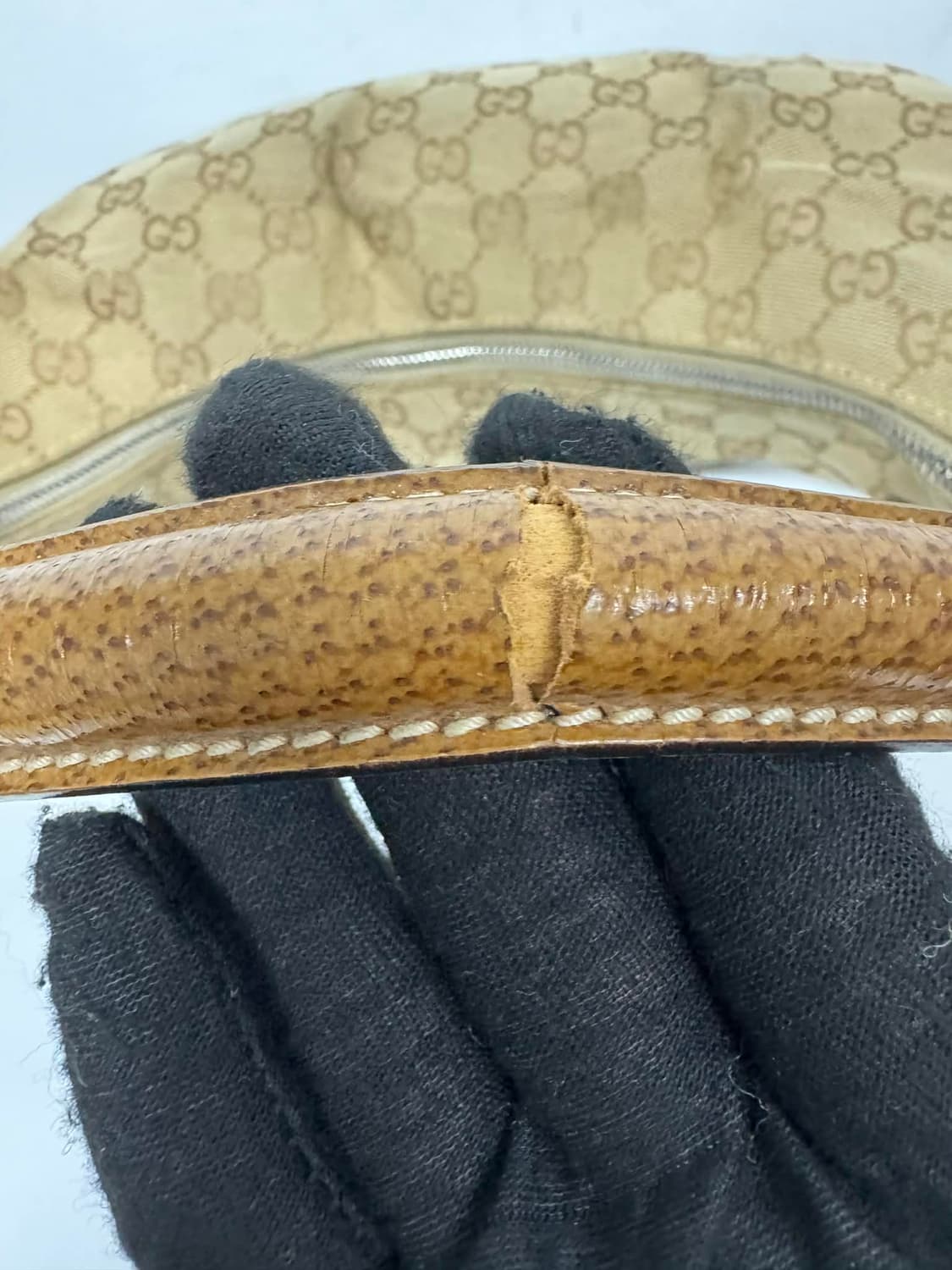 구찌 GG 캔버스 반달 호보 숄더백 토트백 상품이미지10