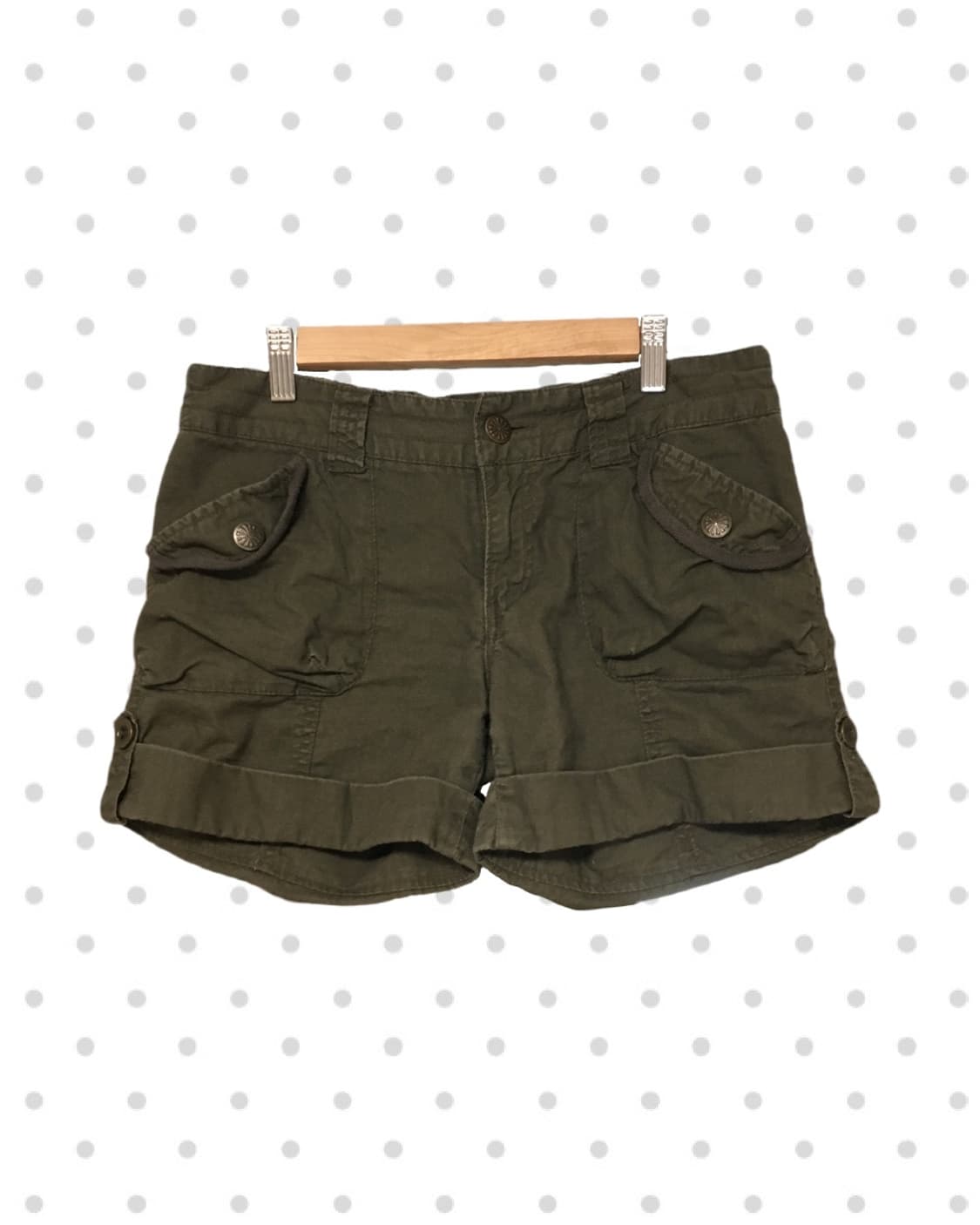 vintage cargo roll-up short pants khaki 상품이미지6