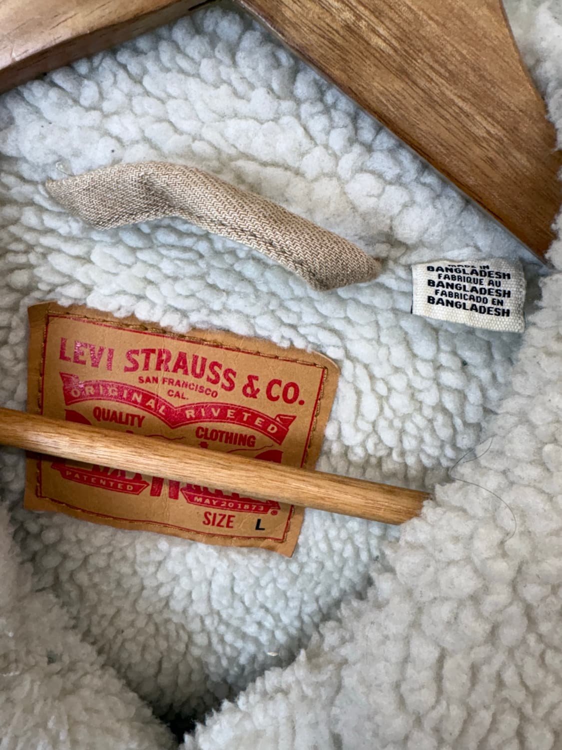 리바이스 데님 쉐르파 트러커 자켓 베이지 상품이미지8