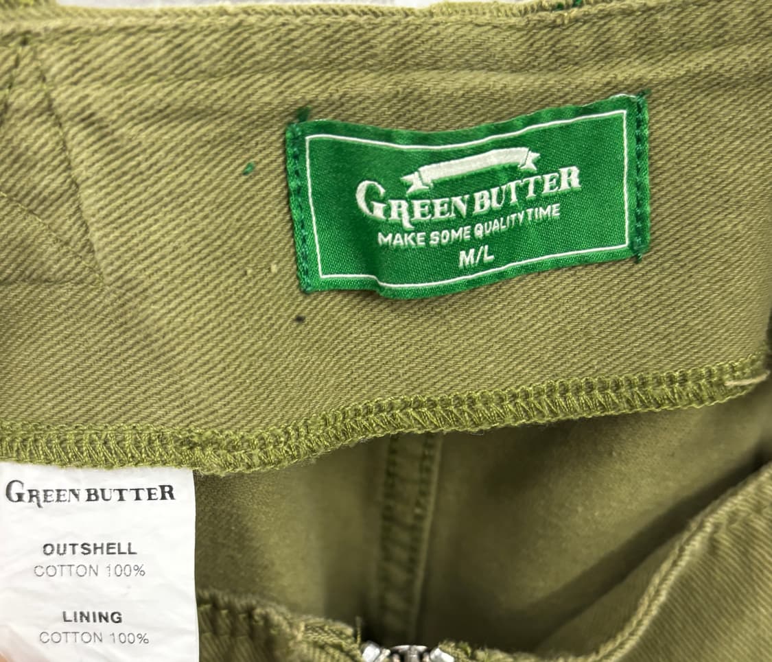 그린버터 Green Butter 오버롤 M/L 올리브 상품이미지3