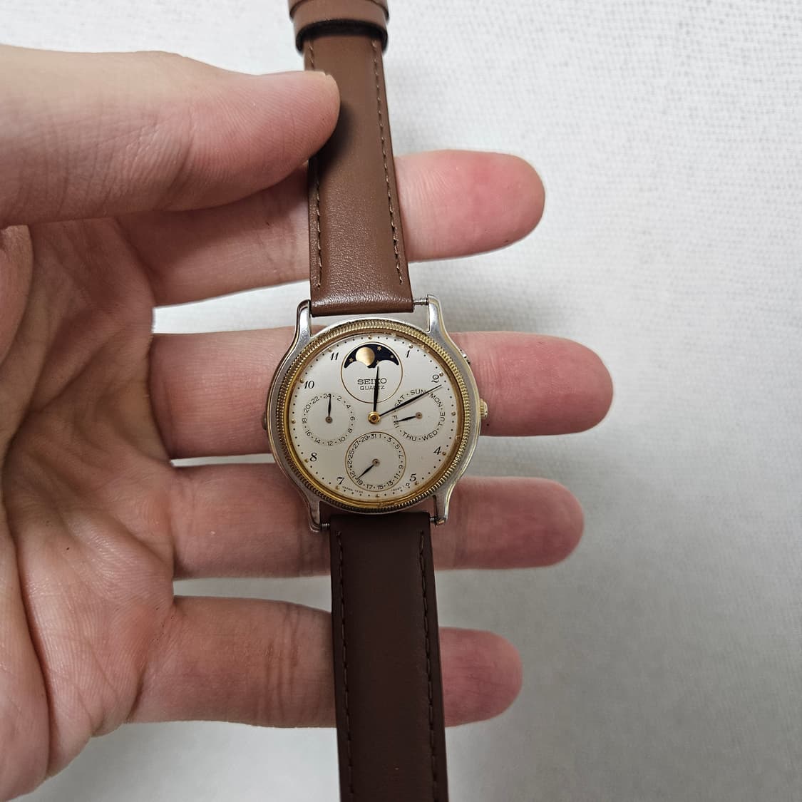 [오버홀완료] Seiko Moonphase 7F38-6190 문페이즈 상품이미지1
