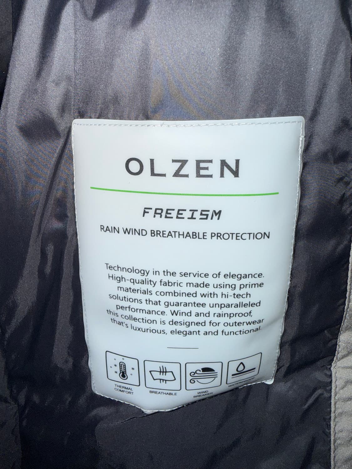 올젠 프리이즘 구스다운 패딩 라이트그레이 100 상품이미지3