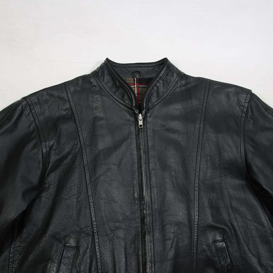 (착용컷) 리얼 레더 블루종 (남성용 95~98) 상품이미지5