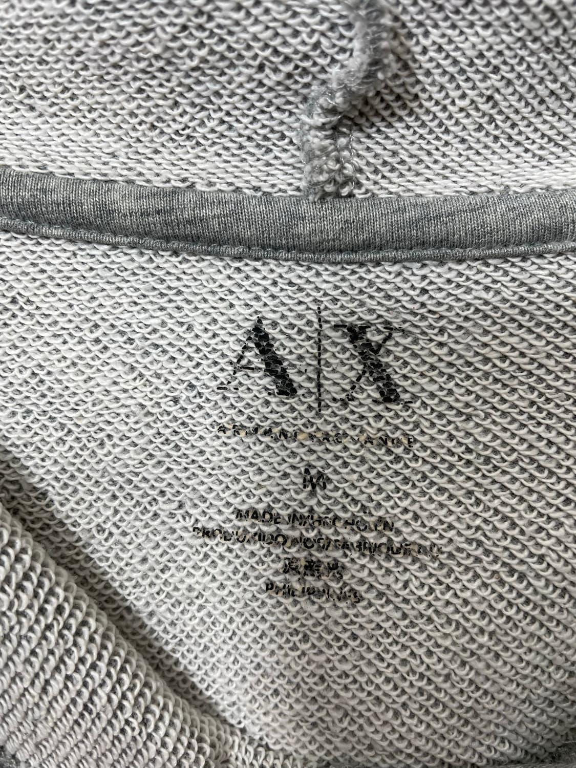 알마니익스체인지 메인로고 후드 M - M34  상품이미지4