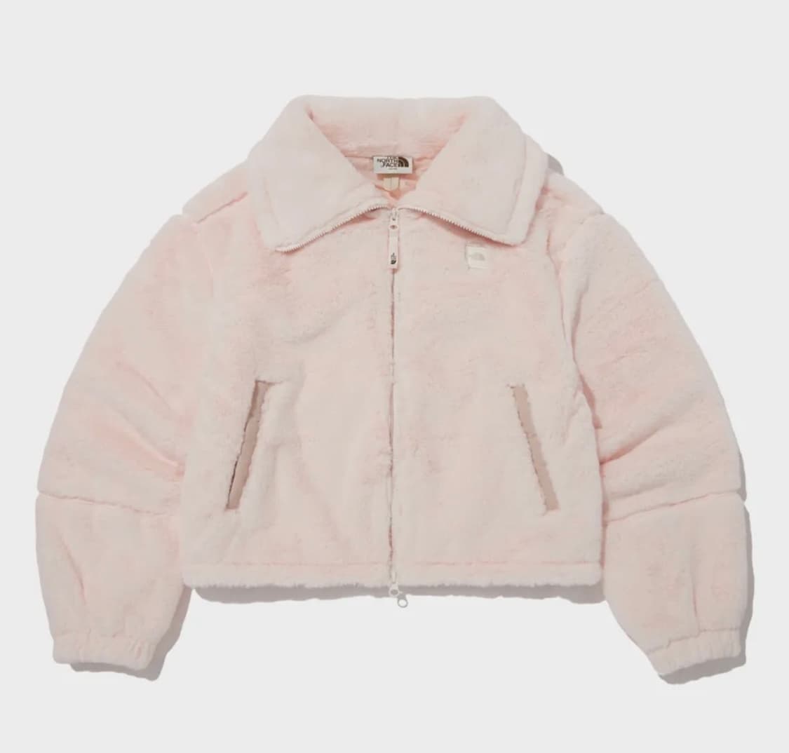 노스페이스 퍼피 플리스 자켓 페일피치 상품이미지2