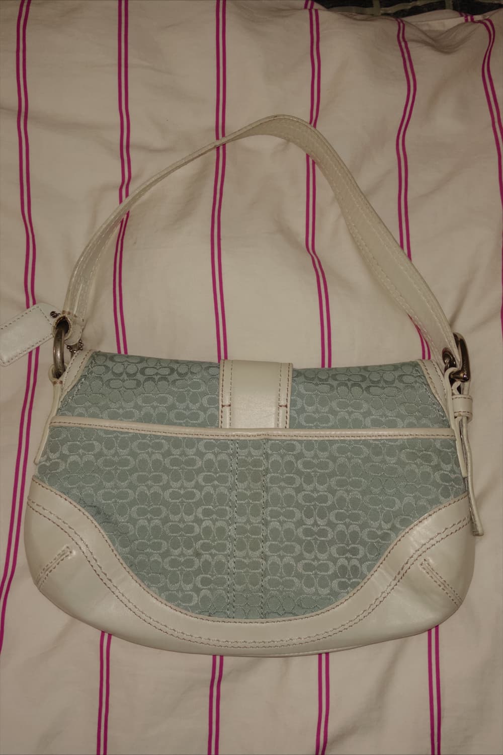 코치 핸드백 스카이블루 상품이미지3