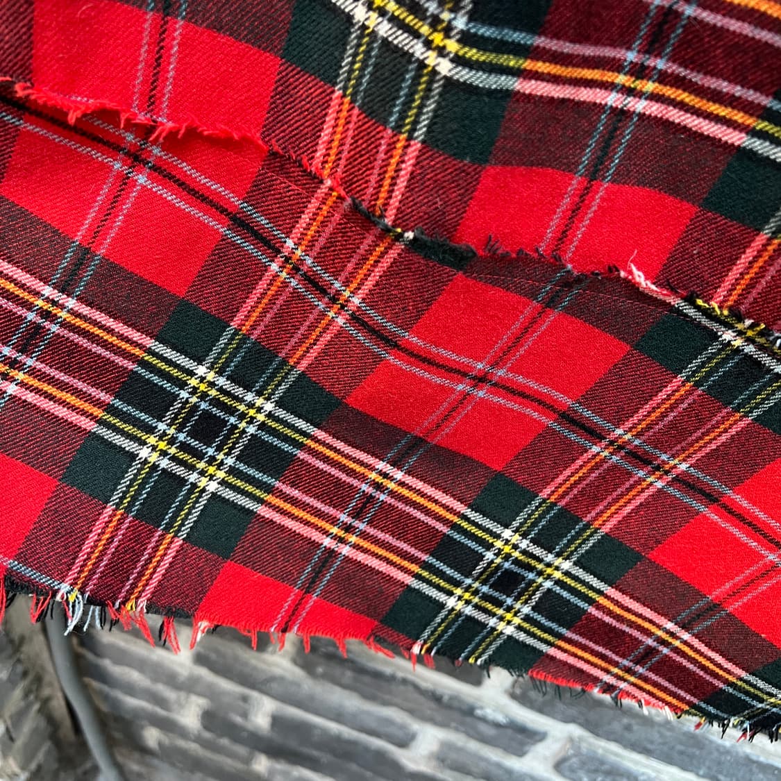 Sunao kuwahara 플리츠 체크 랩 스커트 상품이미지7